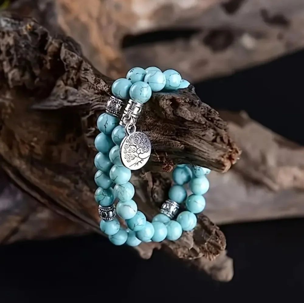 Natural Stone Tree Of Life Bracelet